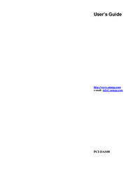 Thumbnail of document Manual - PCI-DAS08 Low Cost PCI-Bus Compatible 8-Channel Analog Input Board